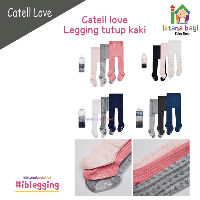 Cattle Love Ruffle Baby Legging /Leging Bayi Premium Cattle Love isi 3 Pcs