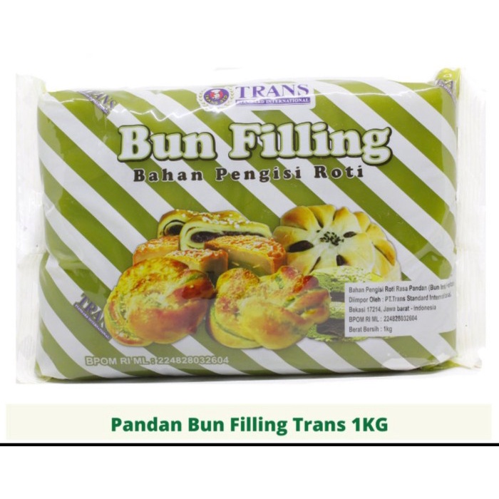 

Trans Bun Filling Pandan 1kg - Isian Roti Rasa Pandan 1kg