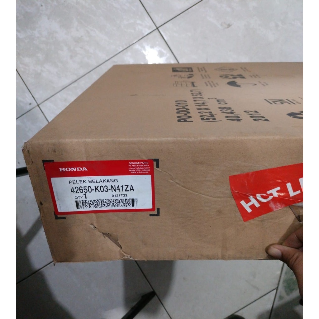 VELG JARI JARI BELAKANG REVO FI SUPRA X 125 FI ORIGINAL ASLI HONDA AHM 42650K03N41ZA