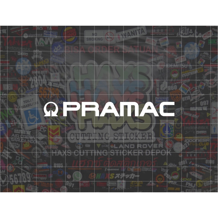 Cutting Sticker Pramac Ukuran 9 Cm Untuk Motor Mobil