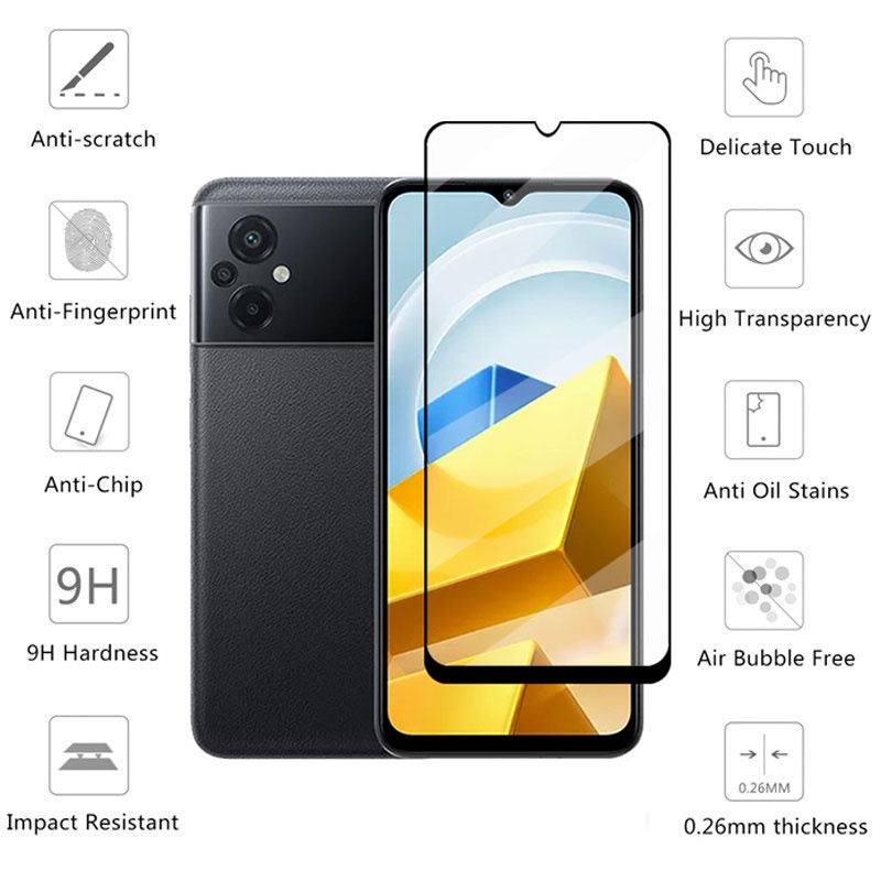 Pelindung Layar Bahan Tempered Glass Poco M5 Poco M5s Paket 2 in 1