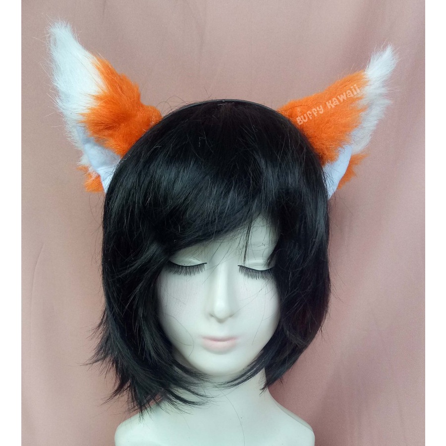 Bando ear fox realistic buffy kawaiii kitsune gumiho wolf cat nekomimi cosplay halloween party