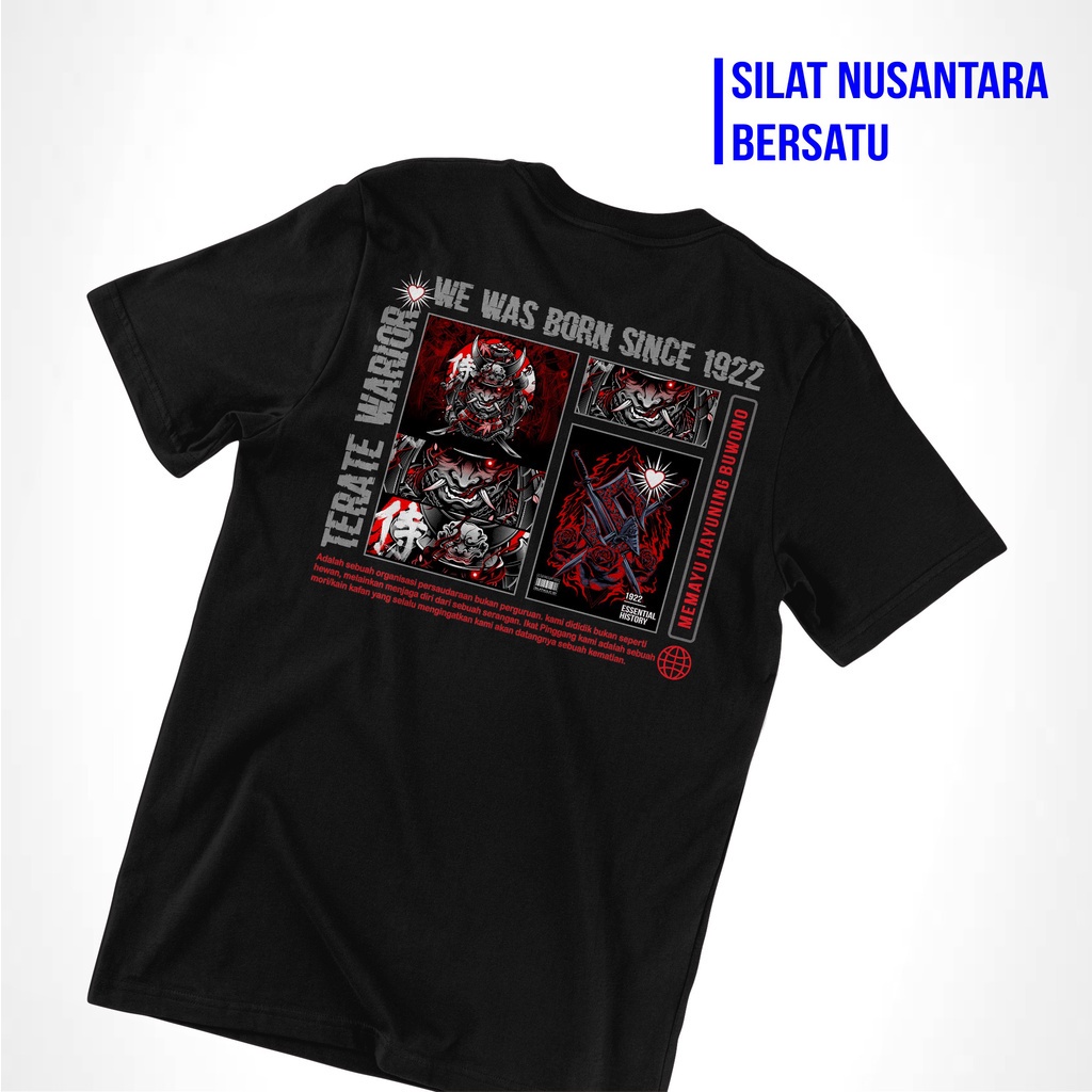 [TERMURAH] KAOS TERATE PSHT KAOS SETIA HATI RAJA TEGA PUNKSHTER TERJAL KODE SH 1922