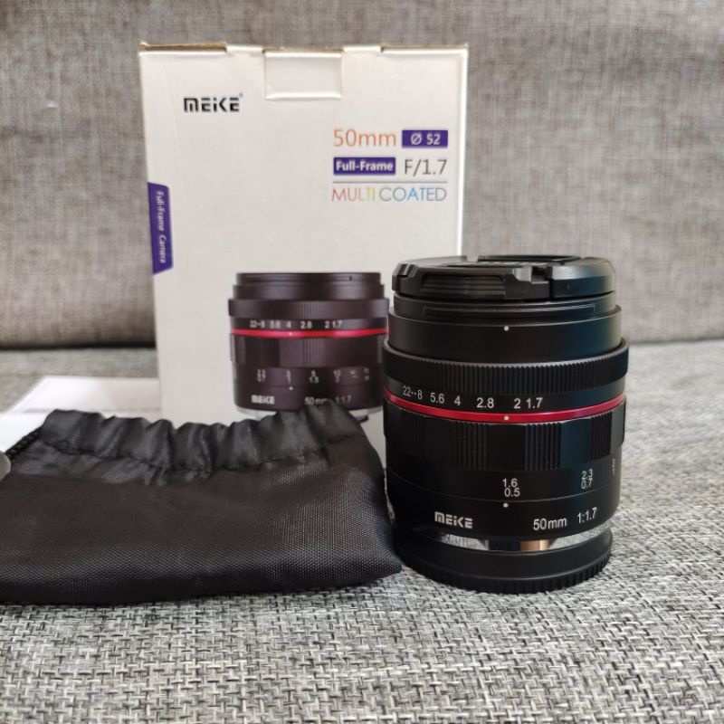 Lensa Fix Meike 50mm f1.7 For Kamera Mirrorless Fujifilm Full Frame Xmount