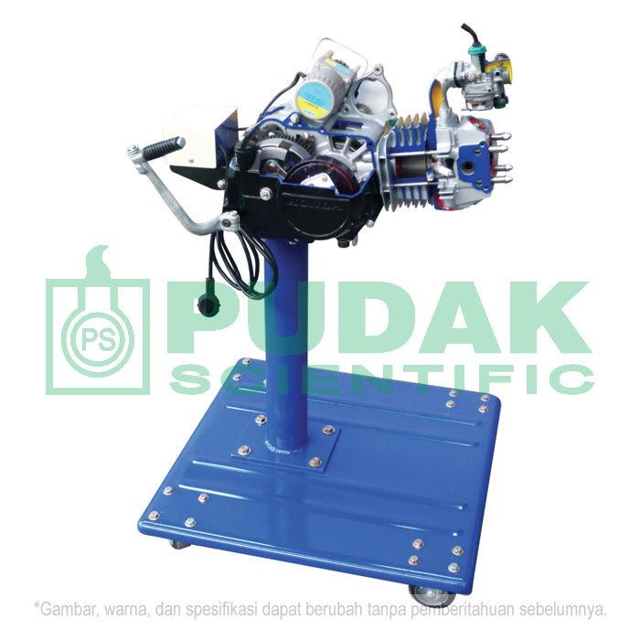 4-Stroke Motorcycle Engine, Sectioned