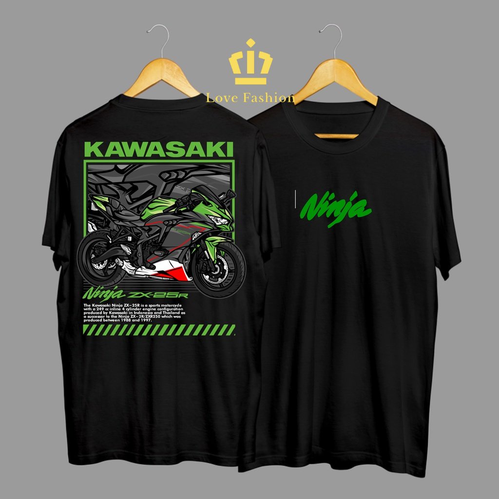 Kaos Tshirt Baju Distro Motor Kawasaki Ninja ZX-25R Sports Motorcycle Premium Terbaru