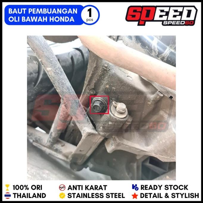 Baut Pembuangan Oli Samping Tap Oli Bawah Scoopy Beat Vario 125 150