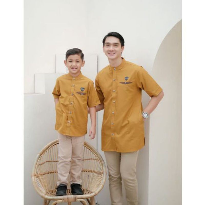 Koko Pria Dewasa Lengan Pendek Kekinian Couple koko Ayah Dan Anak Baju Koko Pria Trend Terbaru 2023