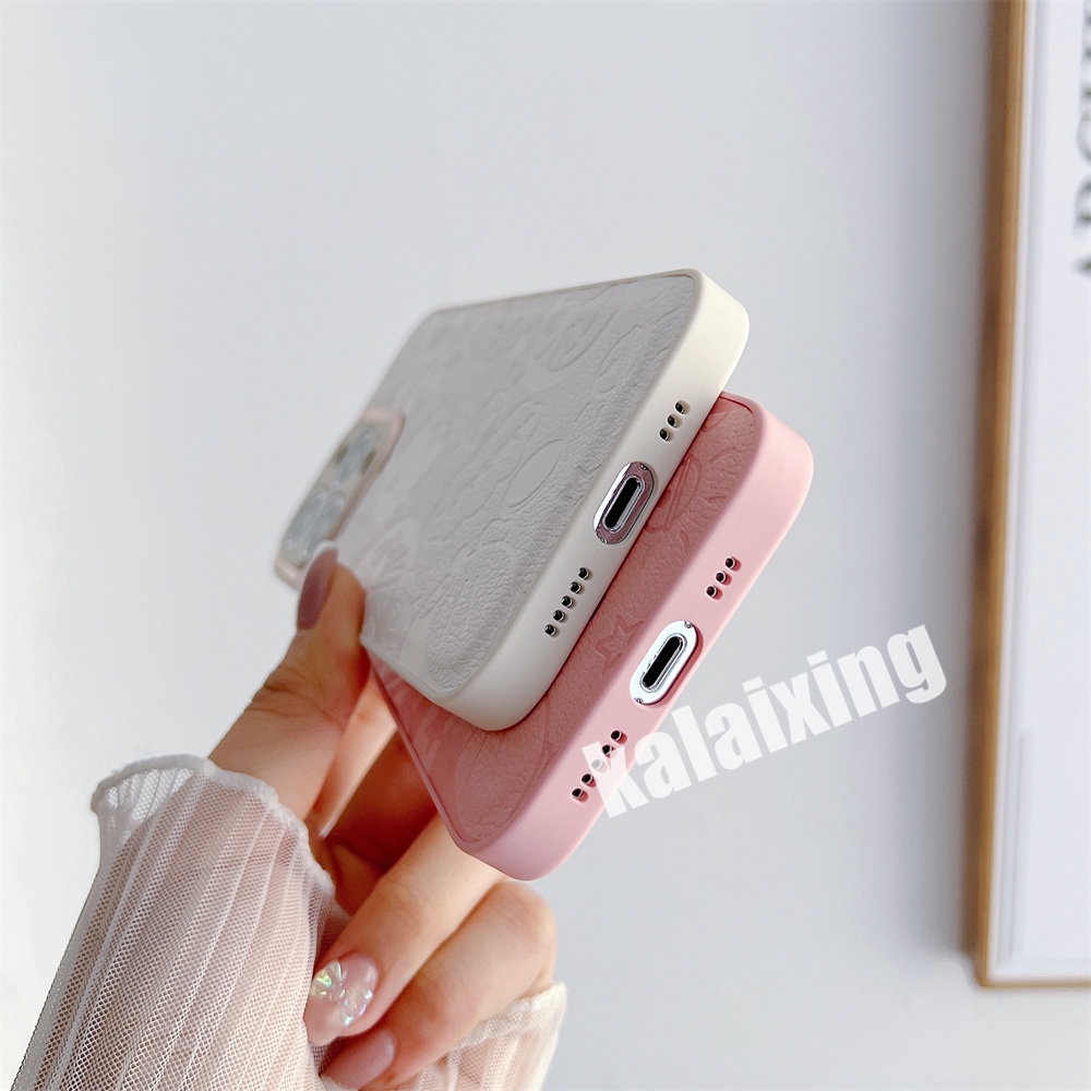 IPHONE Casing Handphone Bahan Kulit Frame Lensa Metal Untuk Iphone14 /14 Pro /14 ProMax/14Plus 13 12 11 Pro Max Hard Casing