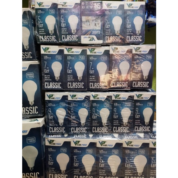 LAMPU LED BULB VALPRO CLASSIC PUTIH 5W-23W