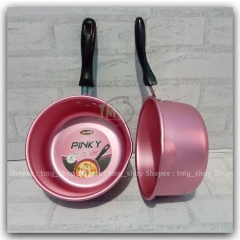 PRODUK- MASPION PINKY UKURAN 18 CM PANCI WARNA PINK MIKADO LOGAM JAWA PANCI SUSU MIE INDOMIE PANCI P