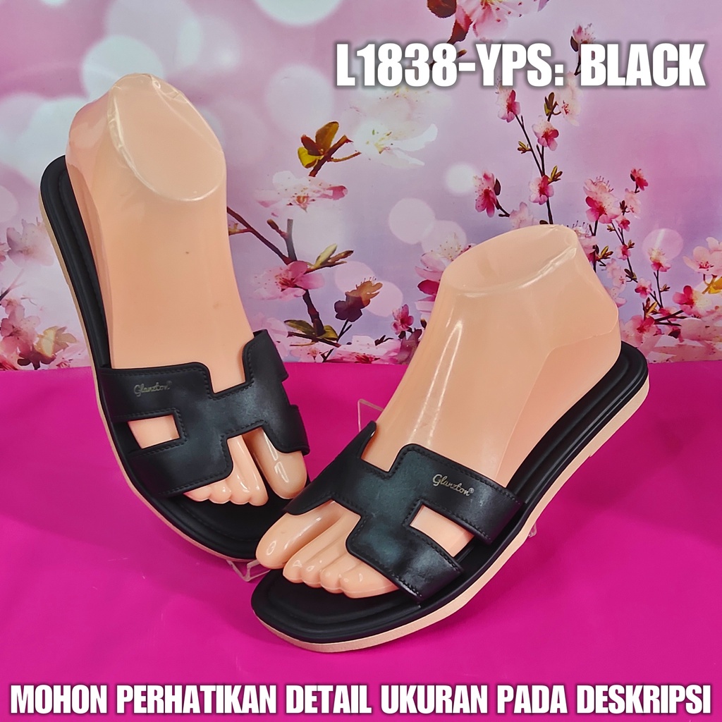 Sandal Cewek Import Viral L 1838 YPS Sendal Jelly Perempuan Lentur Kuat anti-slip SDLFW