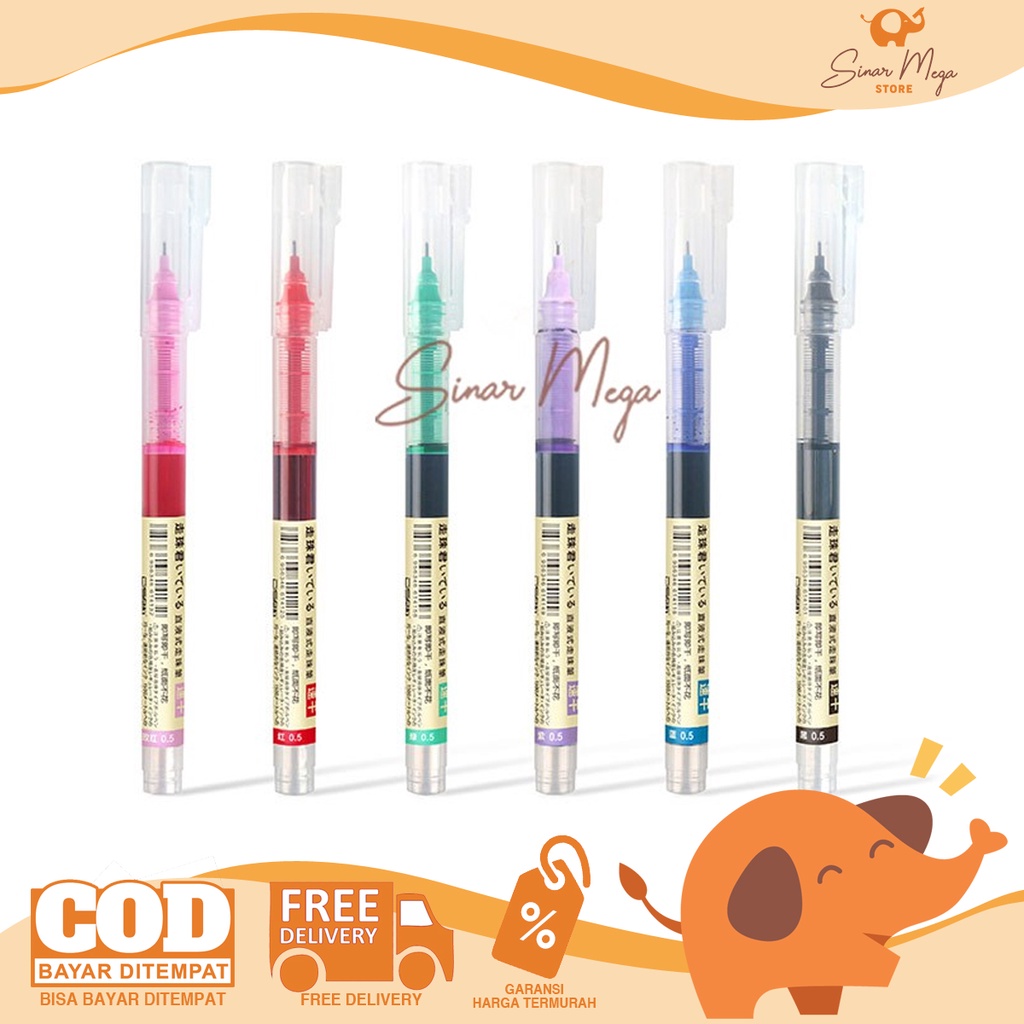 

DS Needle Point Liquid Ink Pen /Pena Pulpen Gel Runcing Isi Tinta Cair Lucu Unik Murah