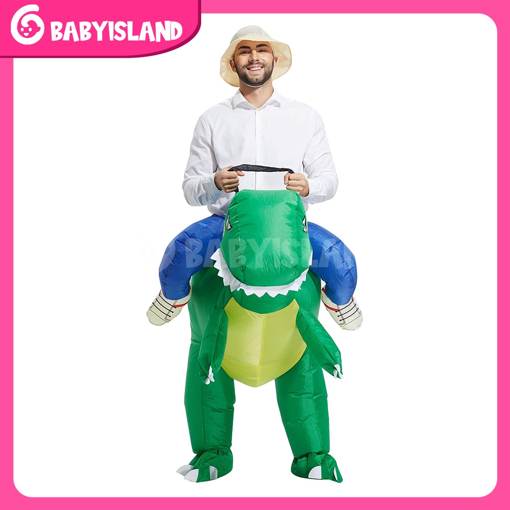 Kostum Dinosaurus Anak Dewasa Pesta Cosplay Ultah Kostum Halloween Tiup Kostum Dinosaurus Tiup