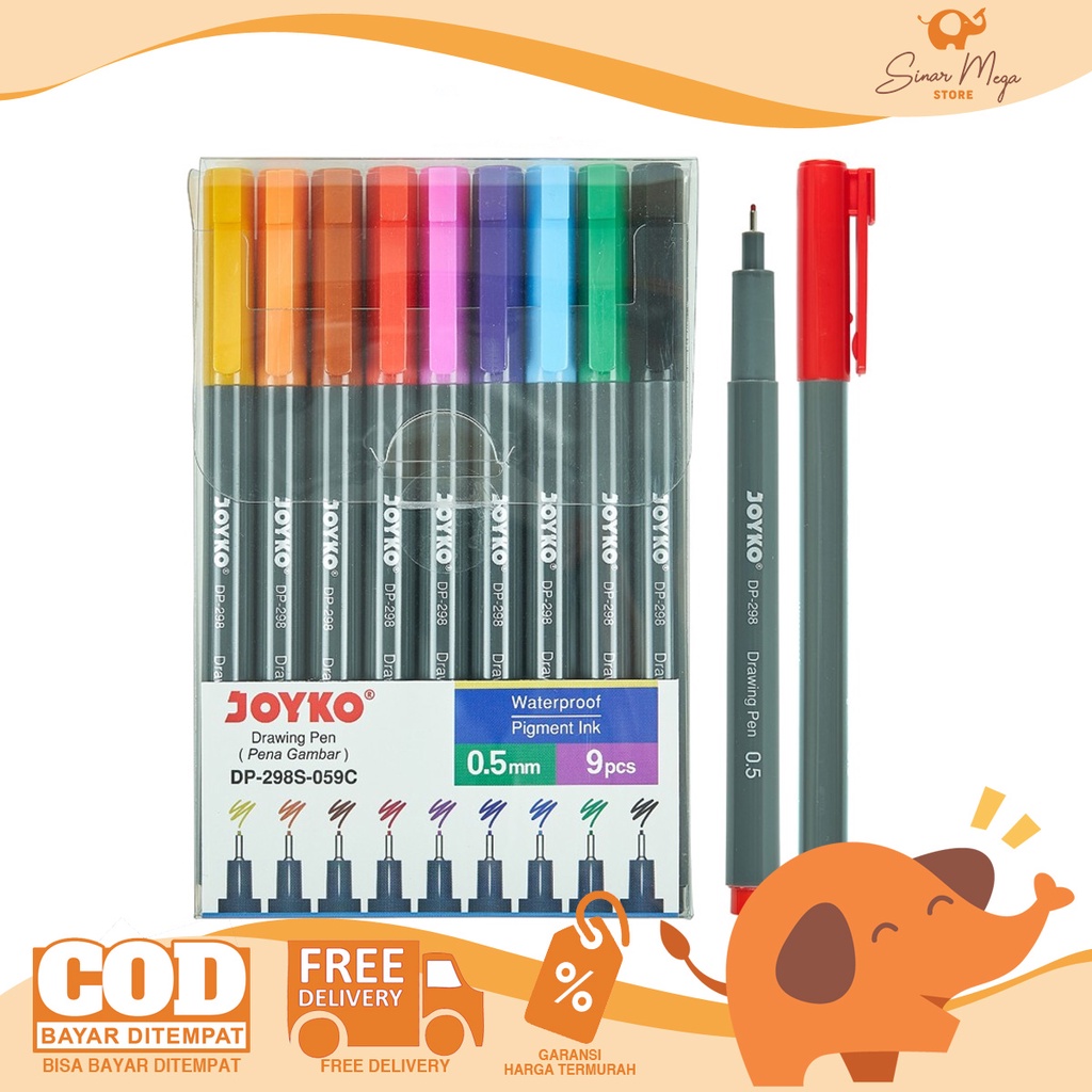 

Joyko Drawing Pen DP-298S-059C Pena Gambar 1 Set 9 Pcs Murah Berkualitas