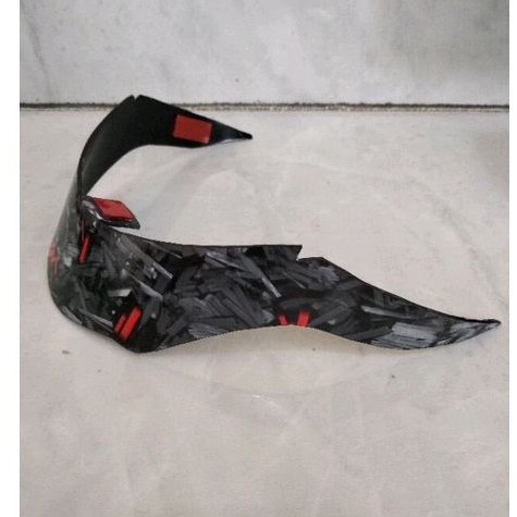 spoiler helm NHK R6, motif carbone forged