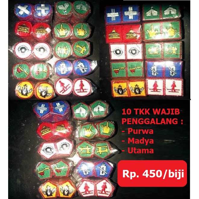 Badge TKK Wajib Penggalang (bordir)