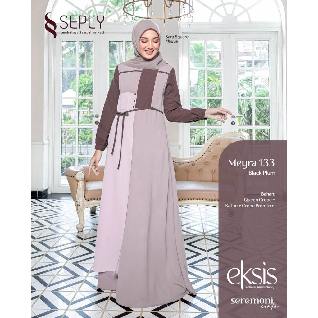 Seply Family Set / Eksis -198 Black Plum / Fashion Muslim 2023