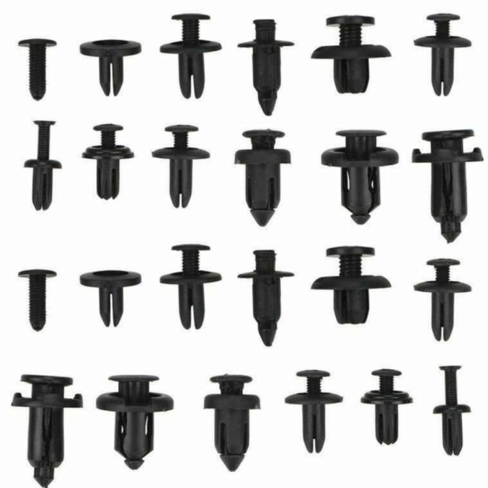 PAKU BAUT PLASTIK MOBIL MUR SEKRUP PENGENCANG PANEL PINTU BUMPER CAR