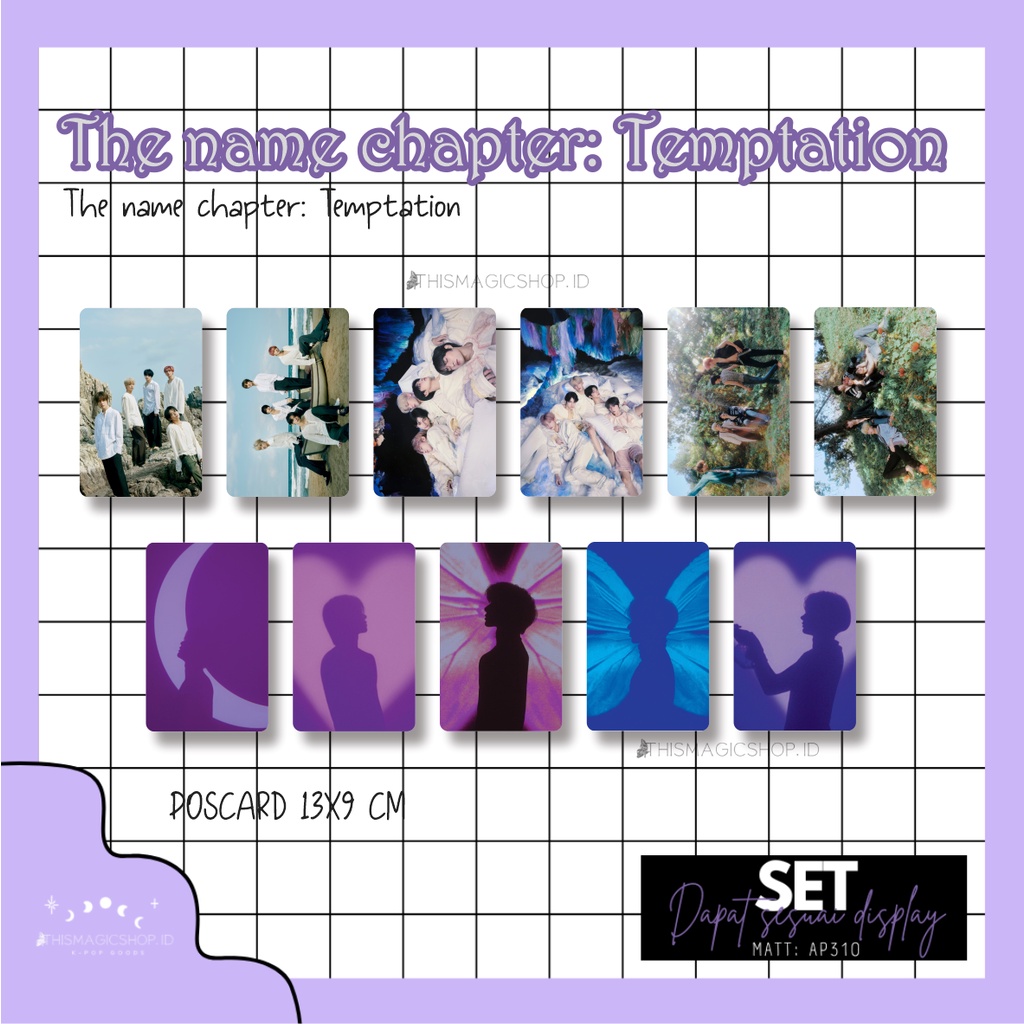 TXT THE NAME CHAPTER: TEMPTATION PHOTOCONCEPT [TXT DAY DREAM / TXT NIGHTMARE / TXT FAREWELL / TXT LU