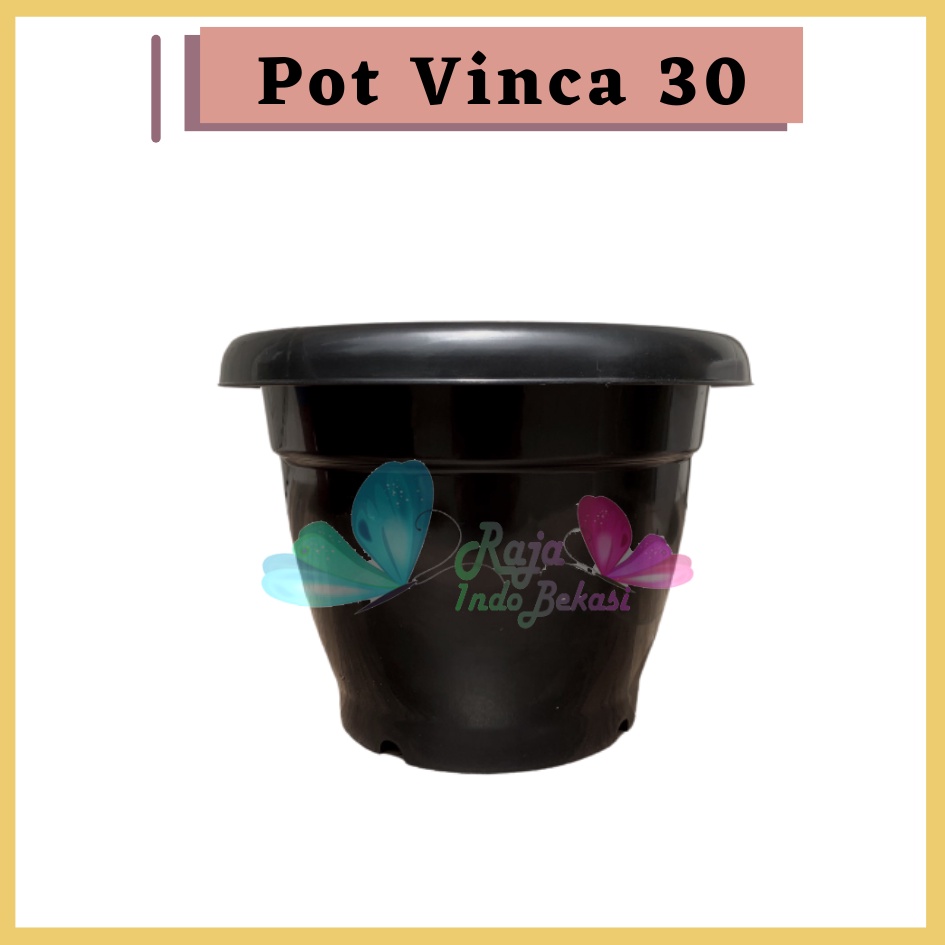 Pot VINCA 30 HITAM Pot Gentong Plastik Bunga Jumbo Besar Tebal Murah Tanaman Bkn Pot Tawon 30 Pot Tulip 45 20 30 Galaxy 25 40-Pot Bunga Putih 30 Strawberry | Pot Tanaman Plastik Besar