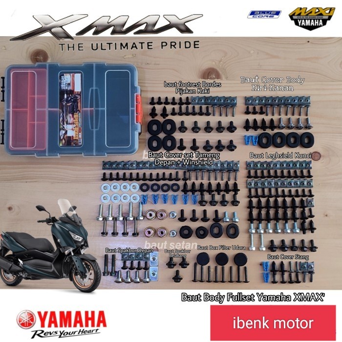 Baut Full Body Yamaha Xmax/Baut Full Body Xmax 160