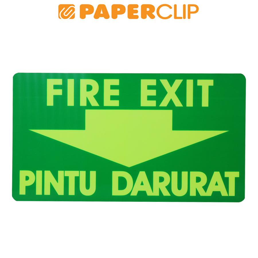 

SIGN LABEL LUMINOUS MG A3 GREEN FEXIT V