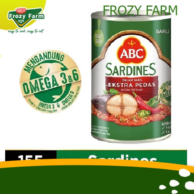 

ABC Sarden Saus Extra Pedas 155 gr #EVE | FROZY FARM