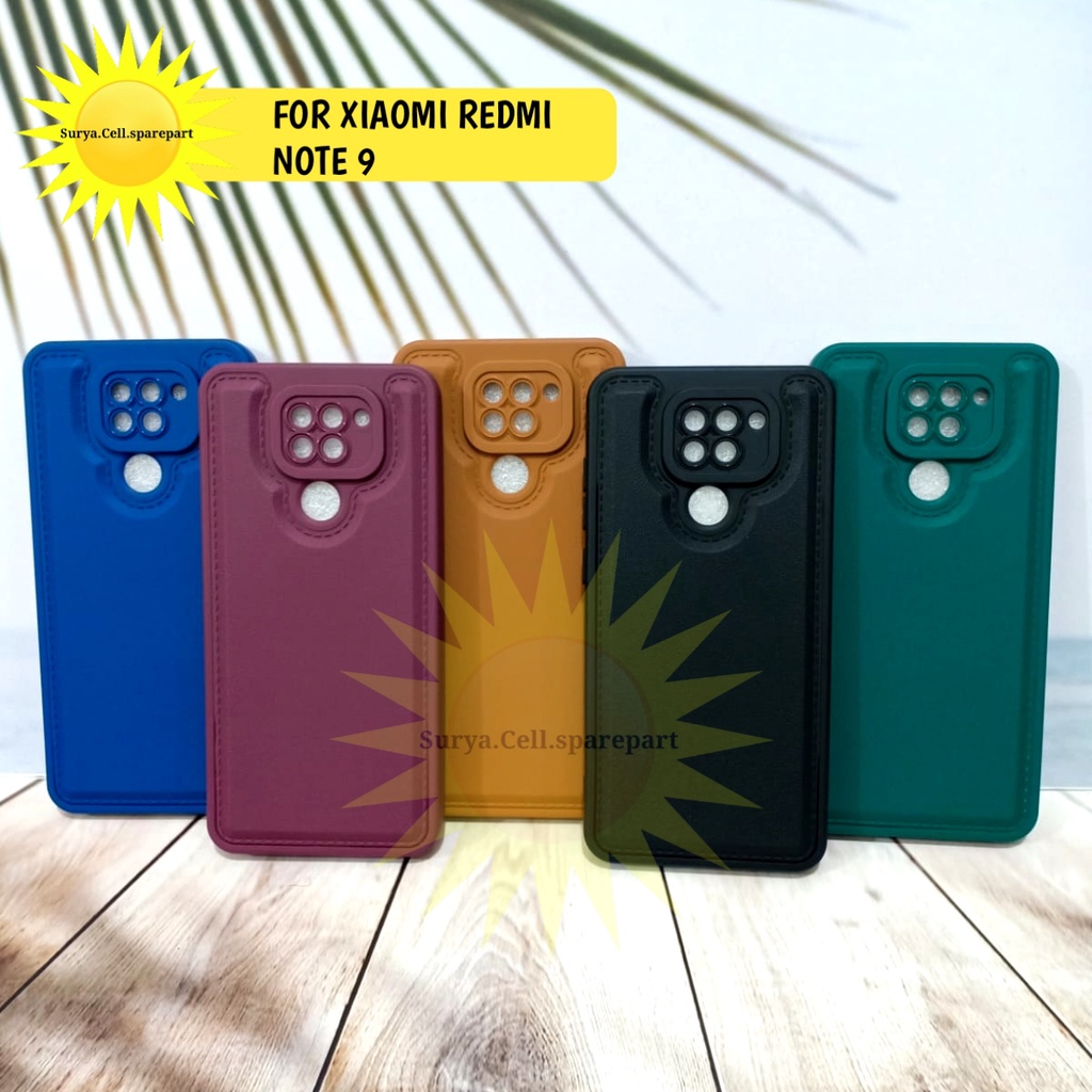 Case Square Leather Pro Xiaomi Redmi Note 9 Redmi Note 9 Pro