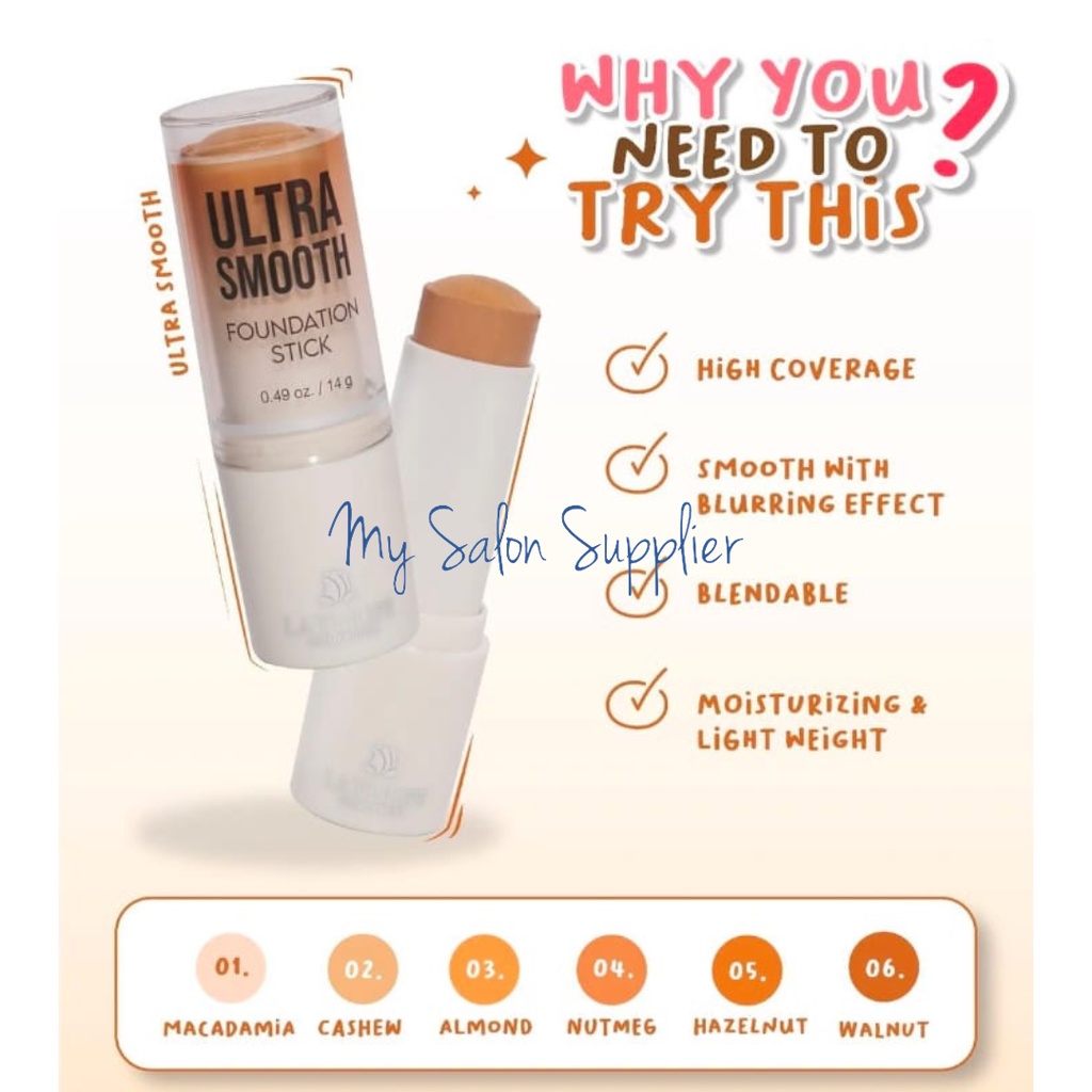 La Tulipe Ultra Smooth Foundation Stick 14g