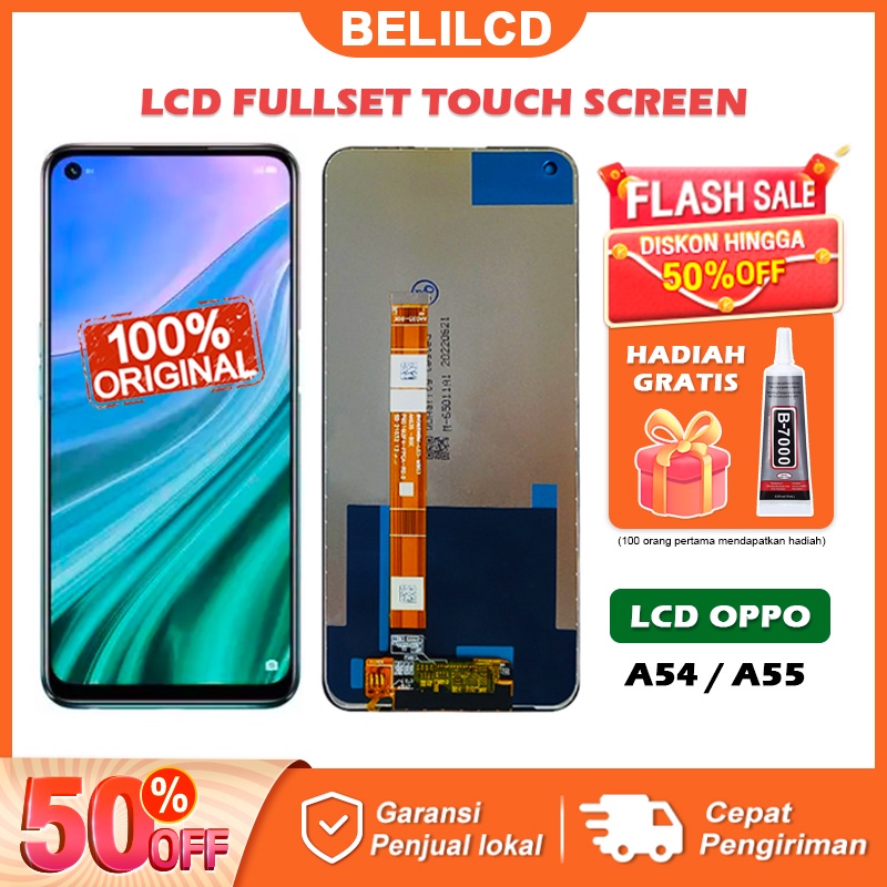 [ORIGINAL] LCD OPPO A54 A55 CPH2239 4G Fullset Touchscreen Ori Touch Screen Bagian Digitizer Layar Sentuh Versi Tinggi