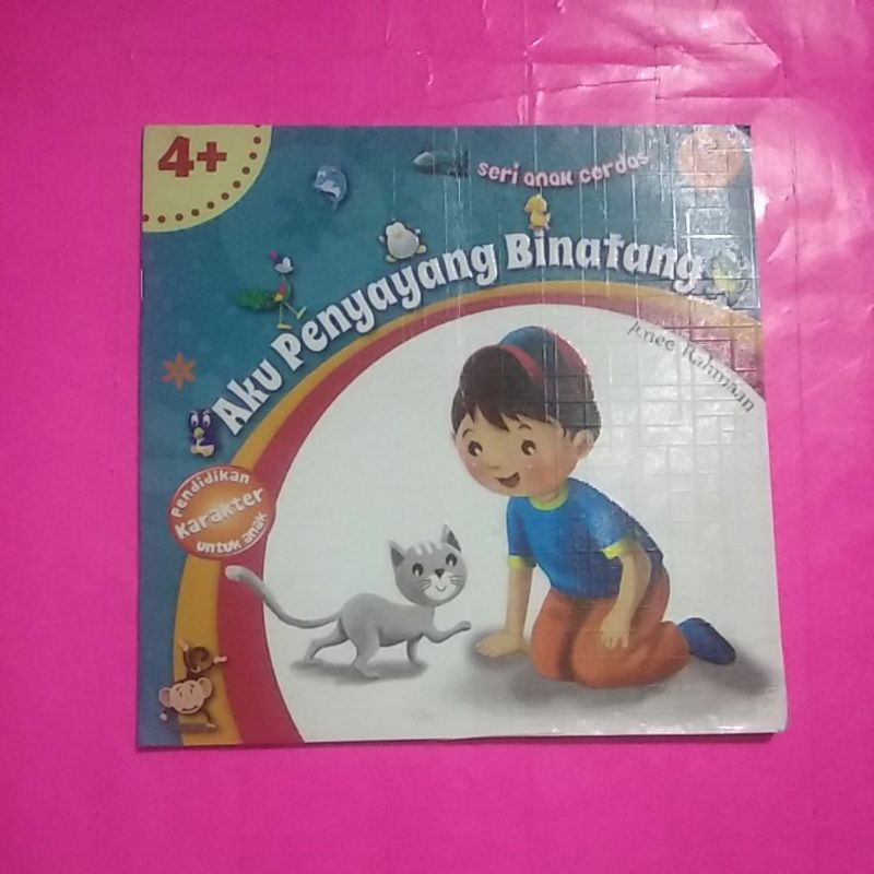 buku cerita anak Seri Anak Cerdas Aku penyayang binatang tiga bahasa Indonesia - Inggris - Arab