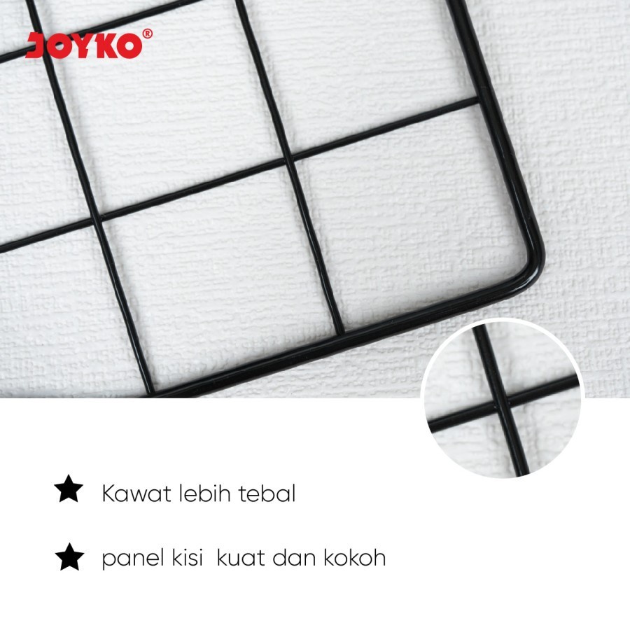 Hijang Wire Grid Wall Panel Kawat Jaring Hiasan Dinding Joyko WGWP-670