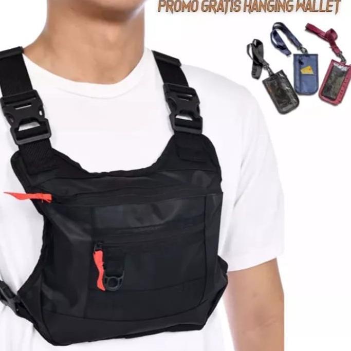 PRODUK- TAS DADA PRIA TACTICAL ROMPI - ROMPI MOTOR TAS DEPAN DADA - ROMPI MOTOR BICYCLE .