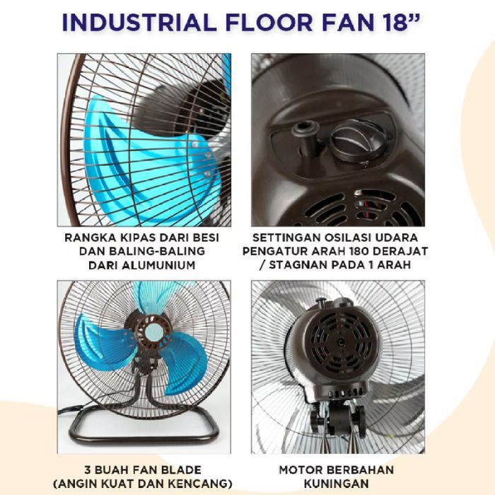 [COD] KIPAS ANGIN TORNADO KIPAS ANGIN BESI DINDING MEJA - KIPAS TD