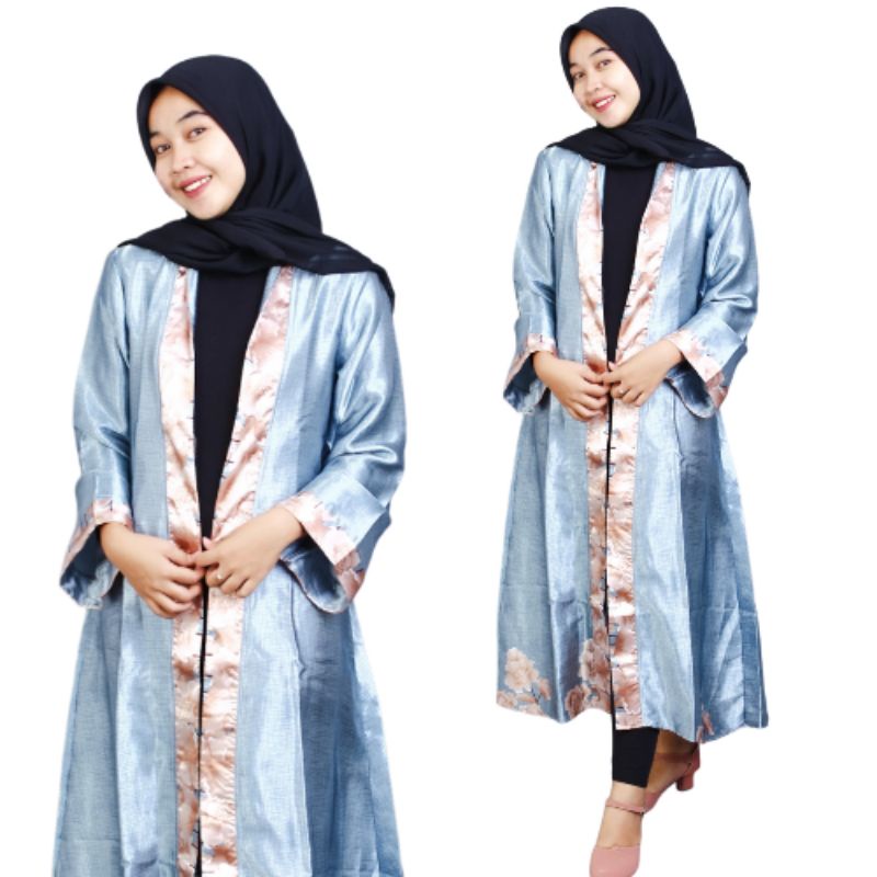 OUTER PANJANG/OUTER WANITA/OUTER MOTIF/OUTER SILKY/OUTER CHARMUSE/OUTER KEKINIAN/OUTER MENGKILAP