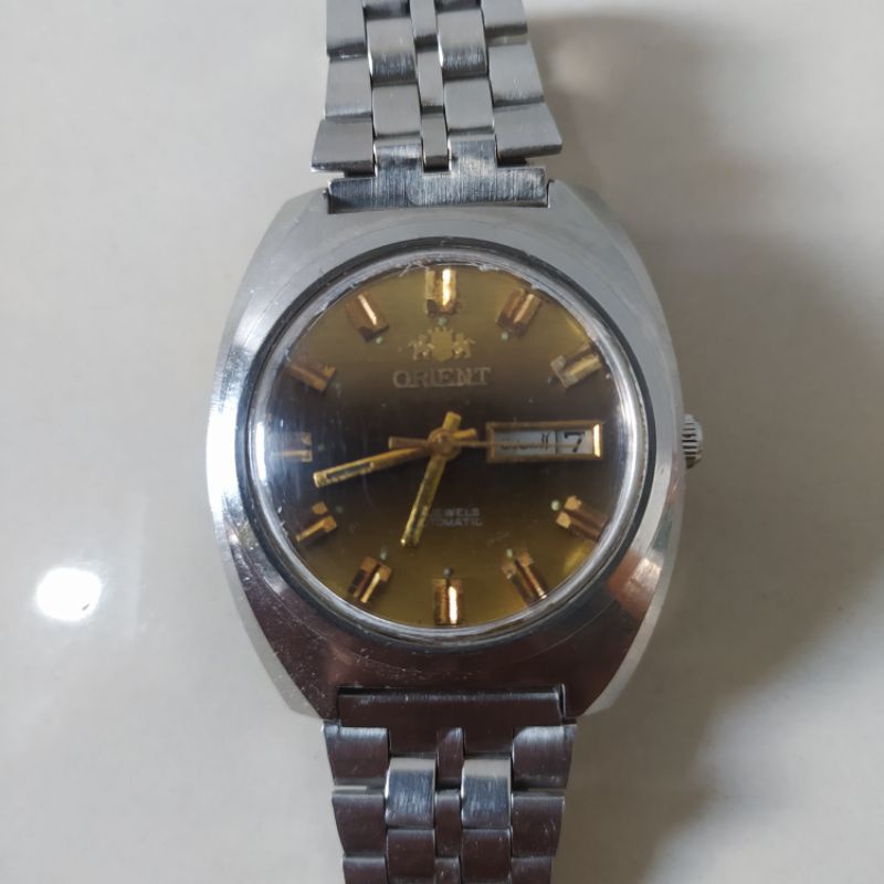 jam tangan vintage Orient 21 jewels movement 2047