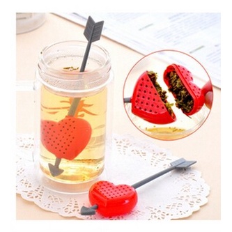 Tea Bag Love Heart Strainer Penyaring Saringan Seduh Teh Hati Love Art