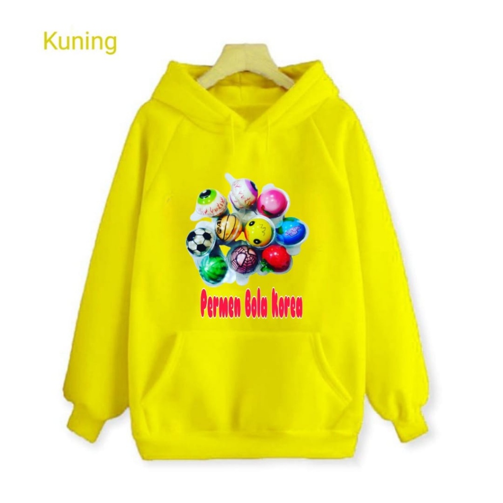 Hzl_outfit Hoodie Sweater Anak Permen Bola Korea/Hoodie Anak Anak (BAYAR COD)