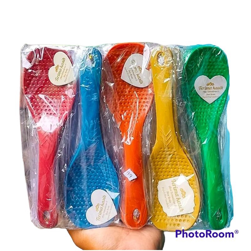 souvenir centong nasi magicom kemas plastik isi 100 pcs