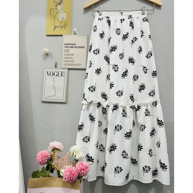 Cherry_ Skirt Korean Style / Rok Wanita ladycrush / Rok Panjang