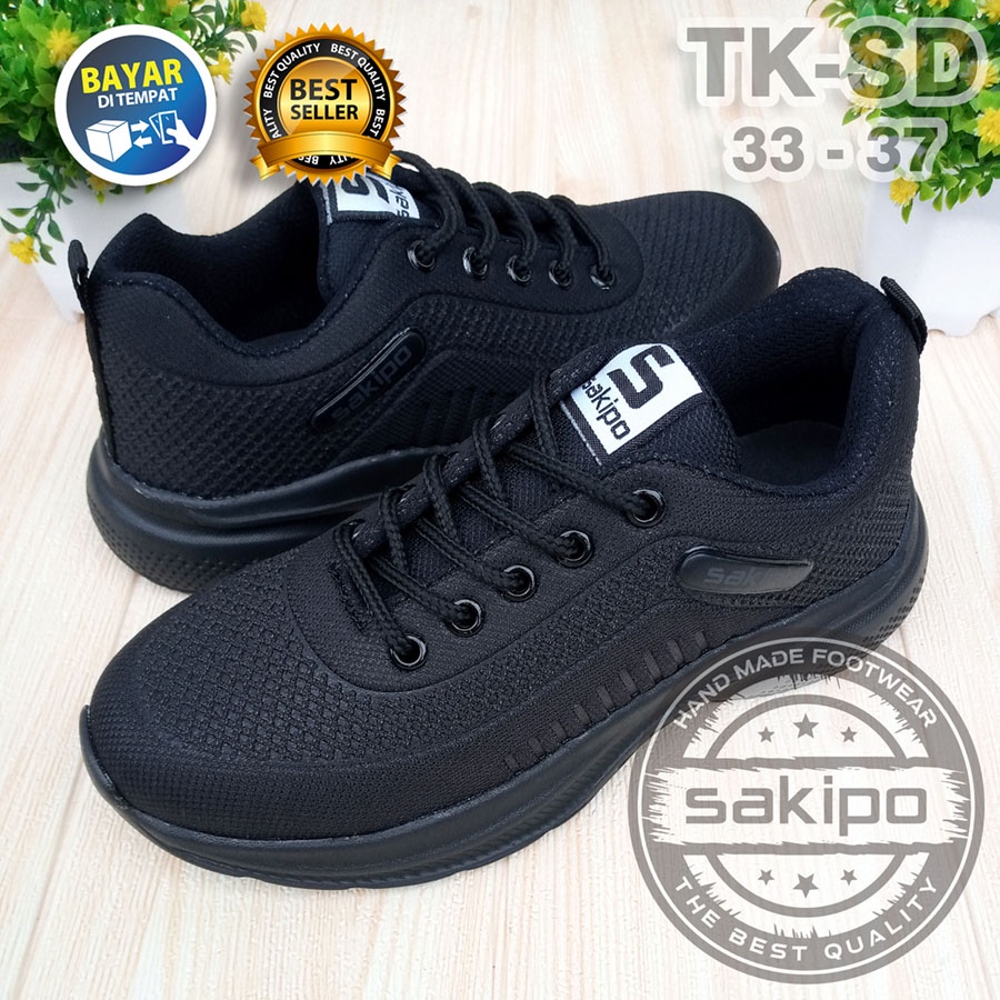 PROMO BTS KEMBALI SEKOLAH !! SEPATU SEKOLAH HITAM POLOS UKURAN KECIL 33 - 37 ORIGINAL / SEPATU HITAM ANAK - ANAK TK / SEPATU SEKOLAH SD / SEPATU ANAK COWOK CEWEK / SAKIPO