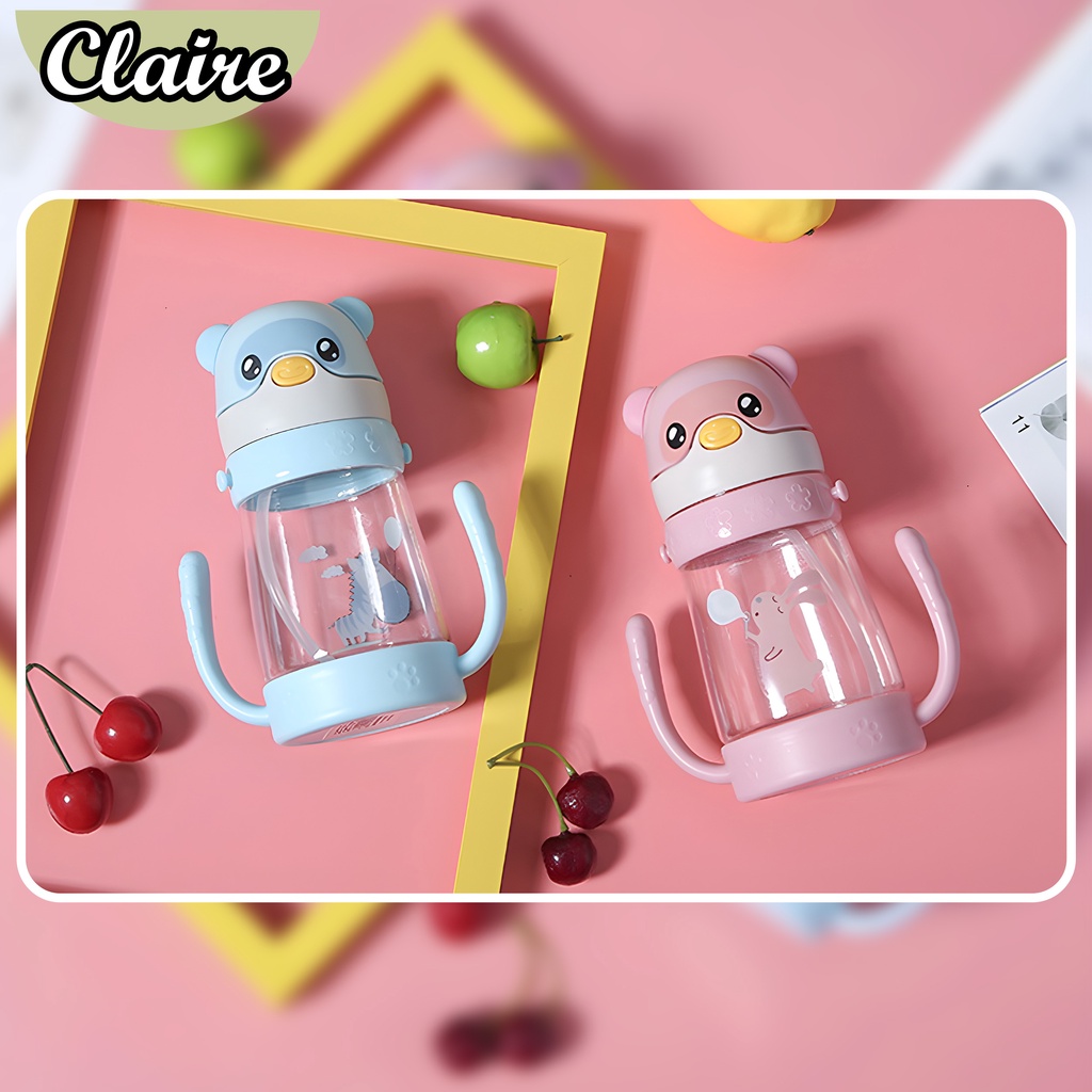 BOTOL MINUM ANAK KARAKTER DUA TANGAN / BOTOL MINUM ANTI BOCOR / BOTOL MINUM BPA FREE