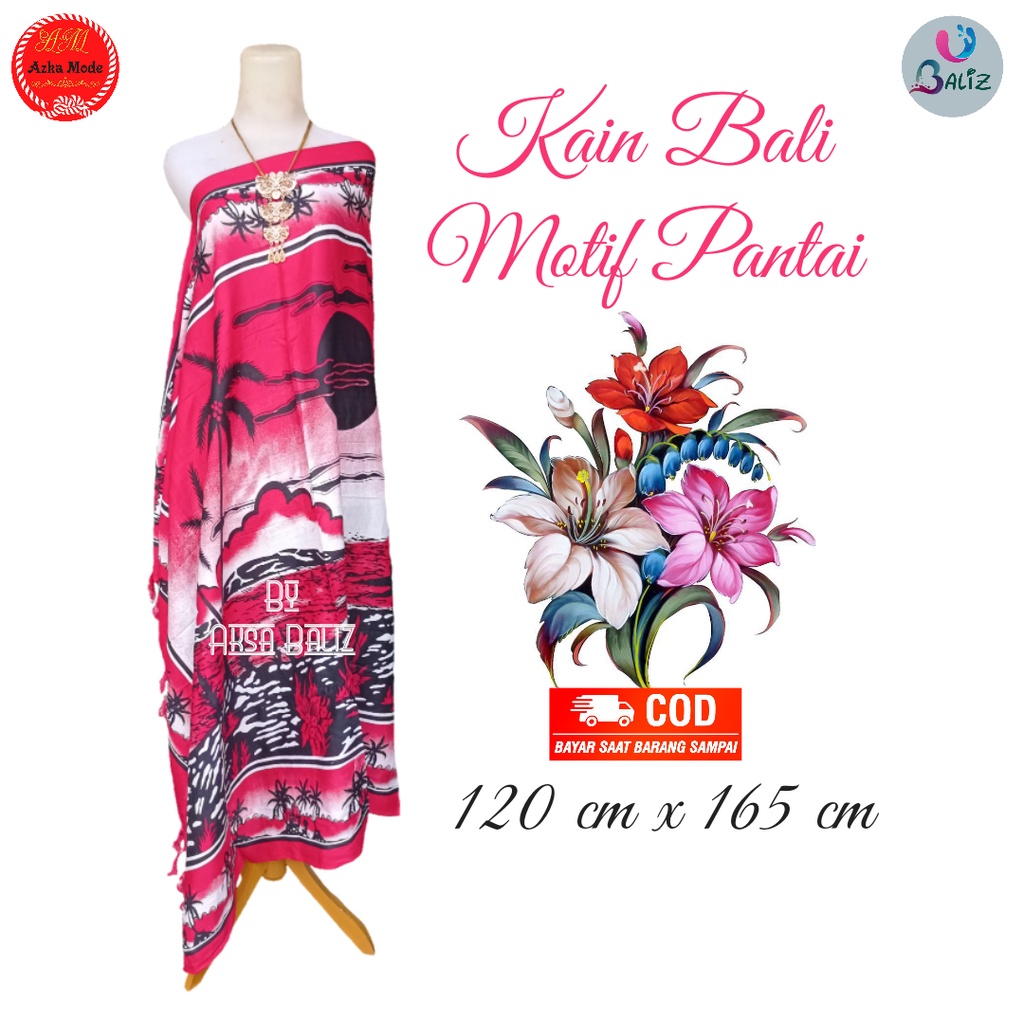 Kain Pantai Kain Bali Pantai - Kain Bali Motif New Pantai Cerah - Sarung Pantai SEMBILAN MODE - Sarung Bali - Kain Pantai - Kain Katun Jepang - Kain Untuk Hiasan Dinding - Kain Untuk Plafon Mobil Truk Dan Mobil 3/4 Lainnya