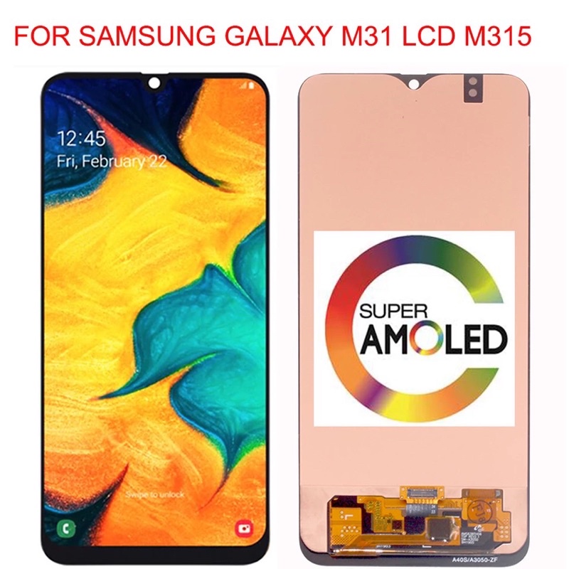 LCD AMOLED untuk Samsung Galaxy M31 LCD M315 M315F SM-M315F