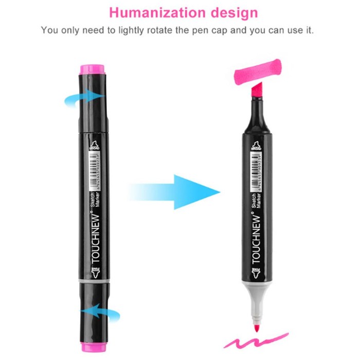 

Terlaris ✨ -Touchfive Touchnew Marker Spidol 40 Colors Twin Markers Animasi - 40 Interior, Putih- 2.1.23