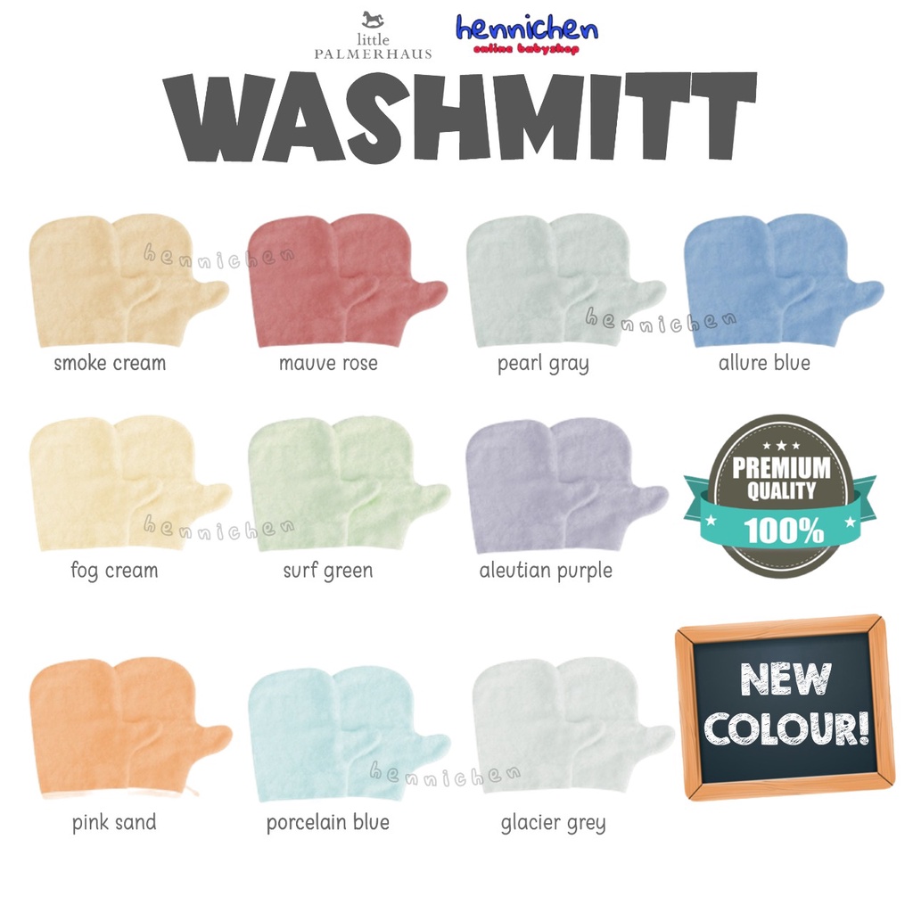 1 Pcs Premium WASHMITT BAMBOO  wash mitt washlab JEMPOL Little Palmerhaus waslap anak / waslap bayi