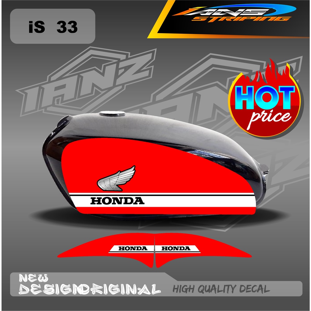 DECAL STRIPING LIST TANGKI CB100 HOLOGRAM / NON HOLOGRAM IS33