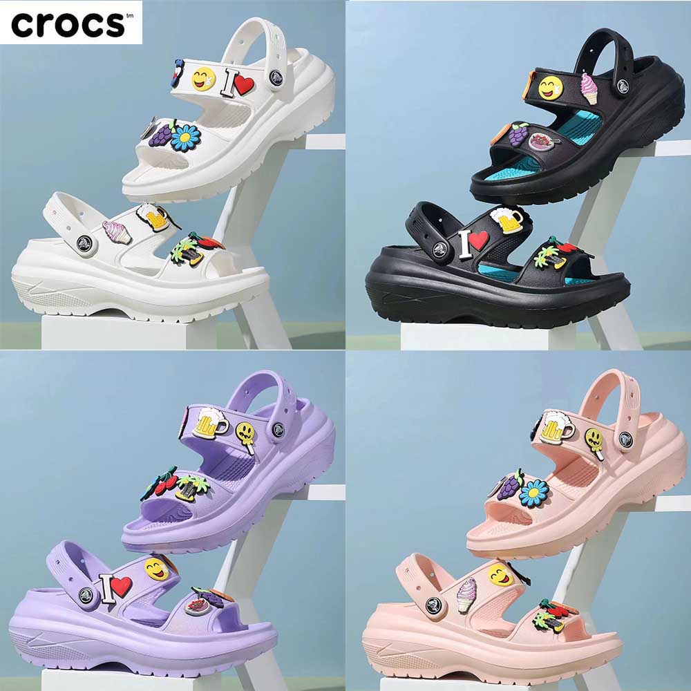 Sandal Crocs  Wanita Classic By Crocs Free Jibbits Pantai