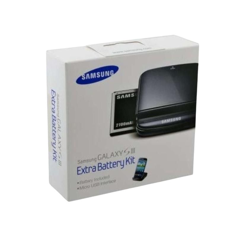 BATERAI SAMSUNG EXTRA BATTERY KIT GALAXY S3 WITH DESKTOP ORIGINAL